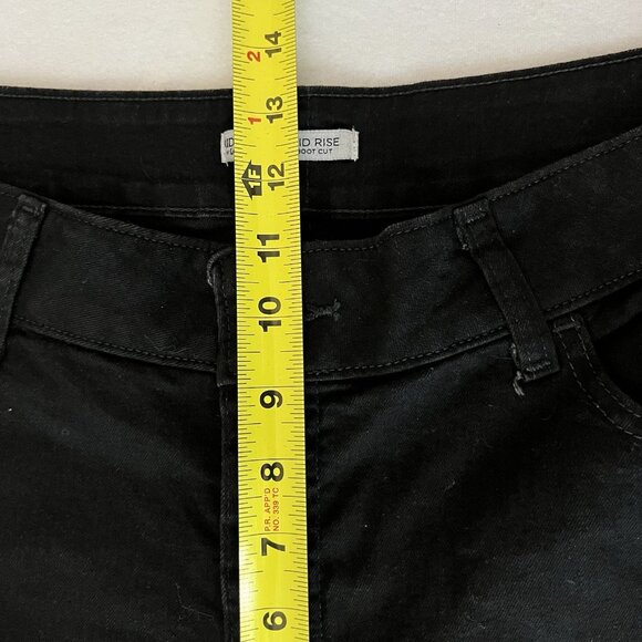 Riders by Lee Women's Stretch Black Denim Jeans Size 18P Boot Cut Mid Rise - Picture 10 of 12